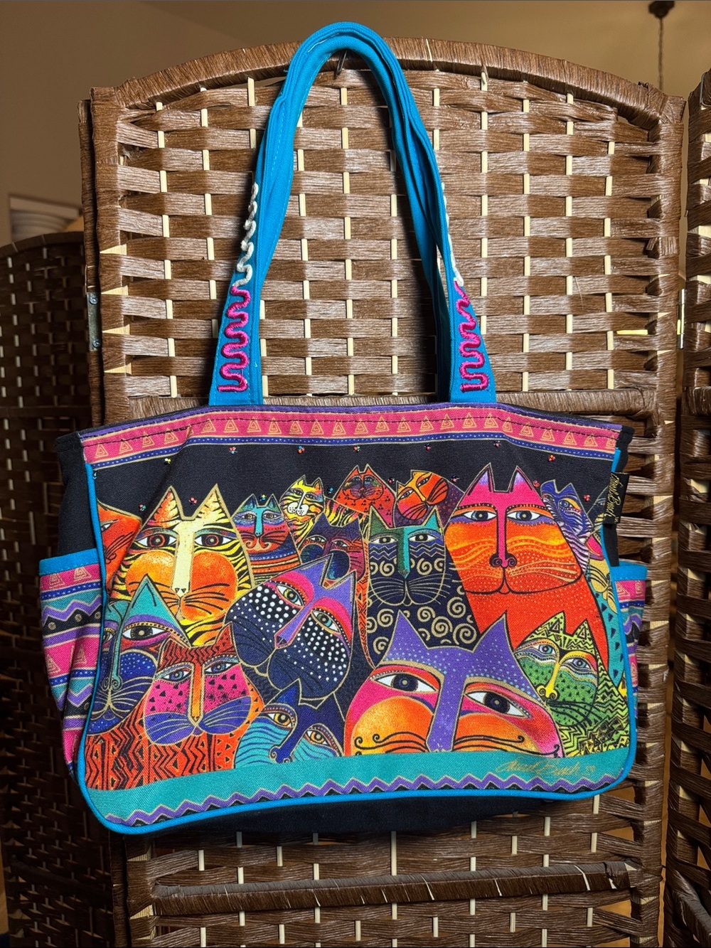 Laurel Burch Fantasticats Multicolored Tote